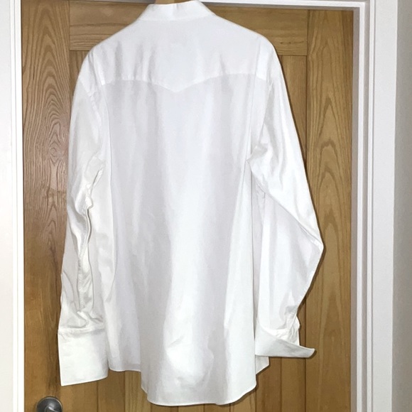 Vintage Schaefer Outfitter, White, Western Button Up Shirt. 17.5 X 36 / 37. - Picture 4 of 14